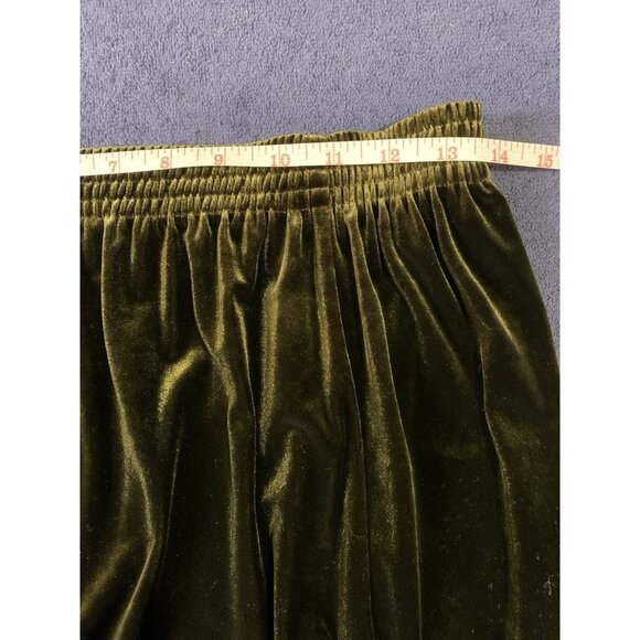 Vintage Velvet Maxi Skirt Brown Boho Whimsygoth Grunge Vamp 90s Y2K Side Slit - Picture 7 of 8